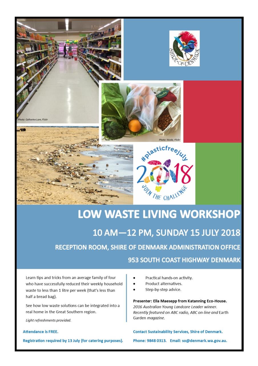 low waste workshop flier