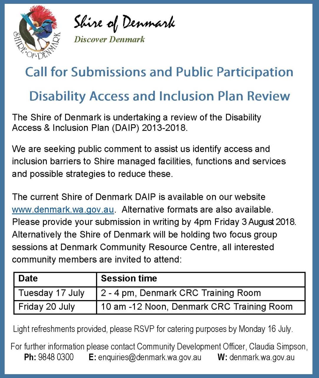 Access & Inclusion review