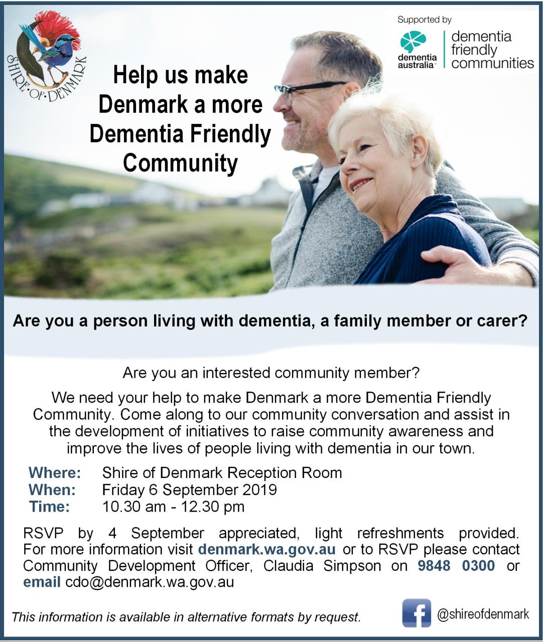 Flier - Dementia Friendly Denmark Community Conversation