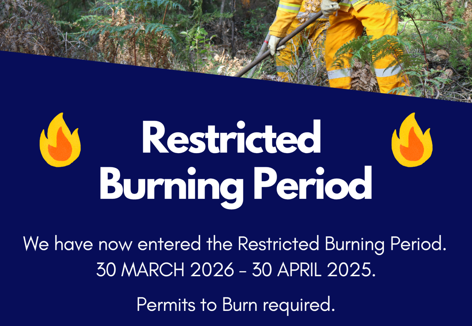 Restricted Burn Period Commences Today