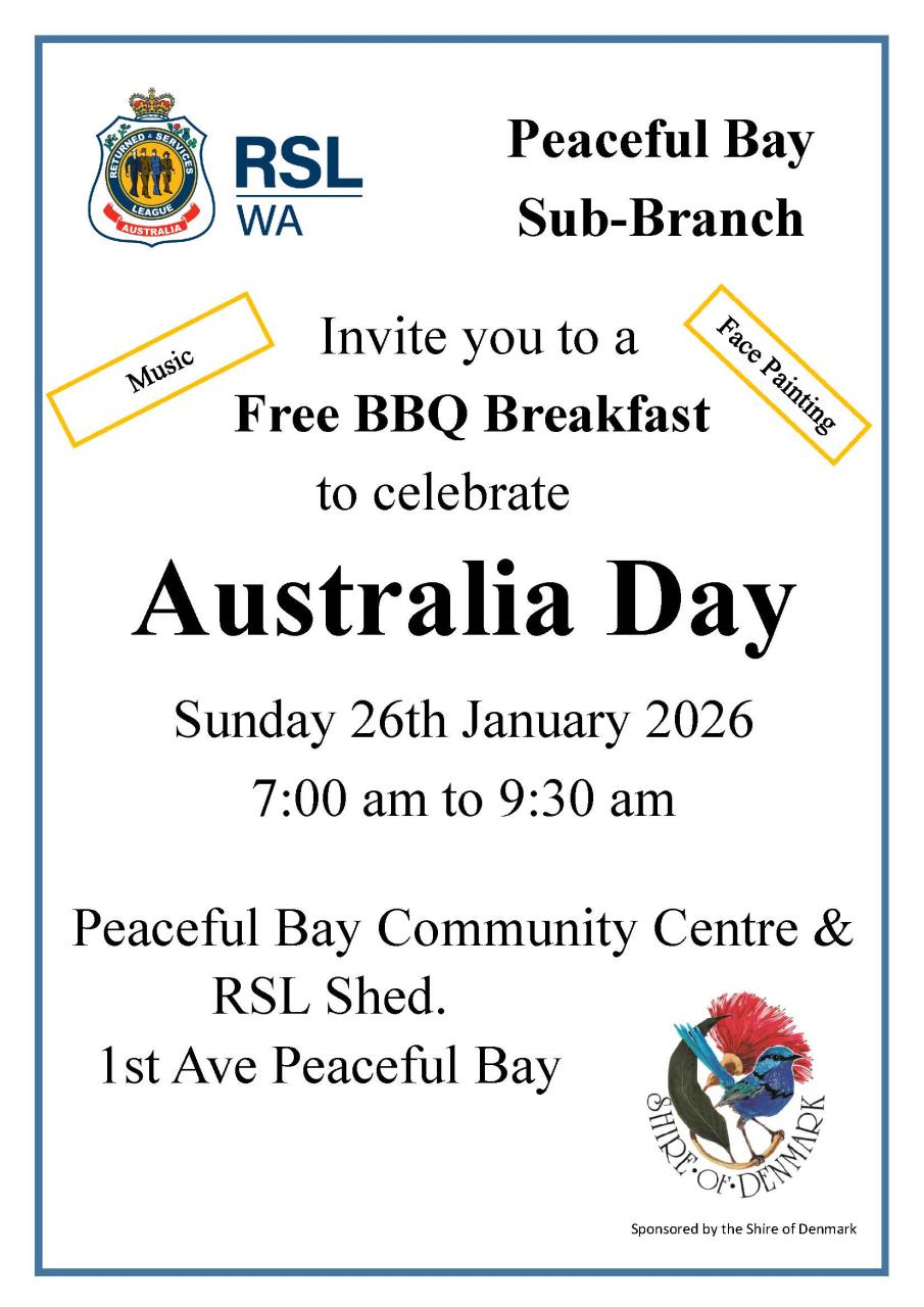 Australia BBQ Breakfast at Peaceful Bay