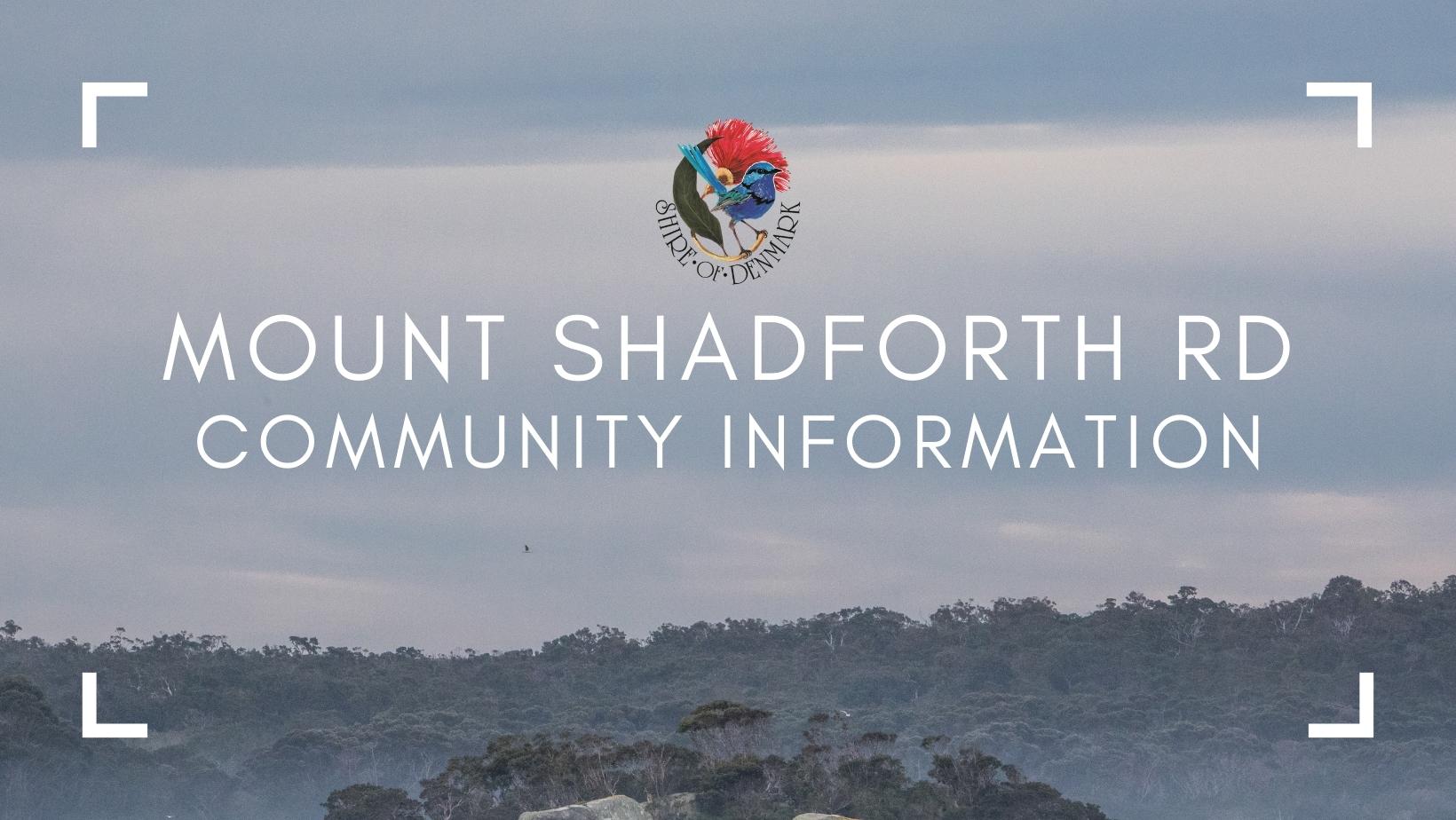 Mount Shadforth Roadworks Update